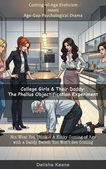 4 College Girls (18) Invite A Man To Live Nude With Them So They Can Play With His Old Cock