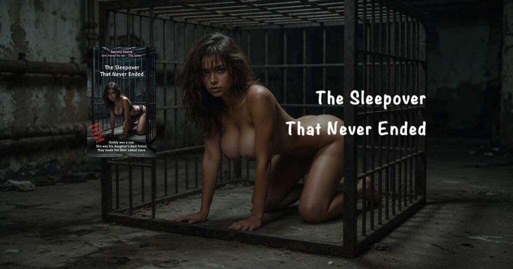 incest confessions as dark erotic taboo porn-like stories: a daddy and his daughter keep a sleepover bestie as a nude sex slave